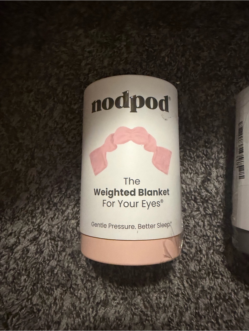 nodpod Pink Weighted Eye Blanket – Gentle Pressure Sleep Mask